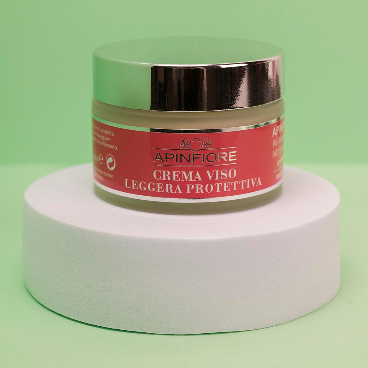 Crema Viso Leggera SPF con Filtro Solare al Miele