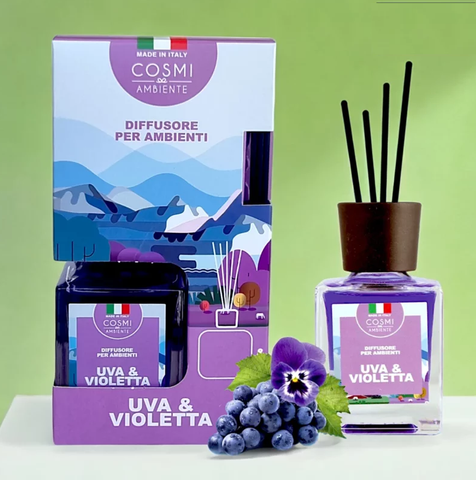 Diffusore ambienti al profumo di Viola e Uvetta