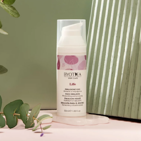 Emulsione Viso Idratante Rimpolpante Linea Life Byotea Vegan