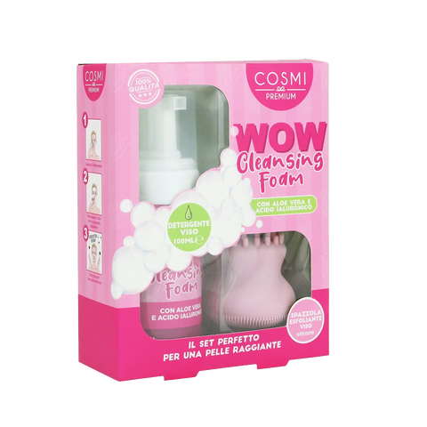 Mousse Detergente Viso con Spazzola Esfoliante