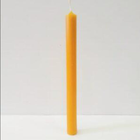candela in cera d'api di 25 cm cilindrica