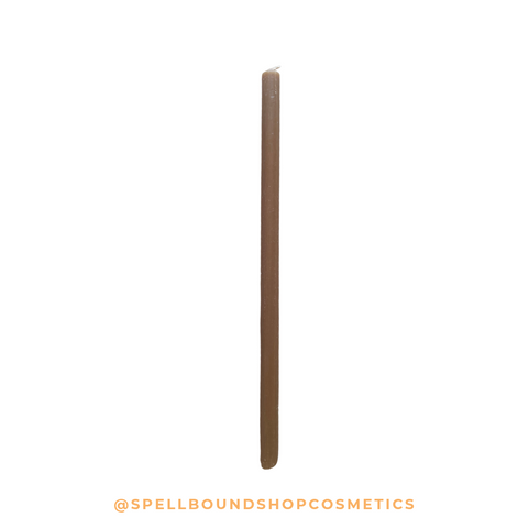 candela in cera d'api bio marrone scuro, nero naturale