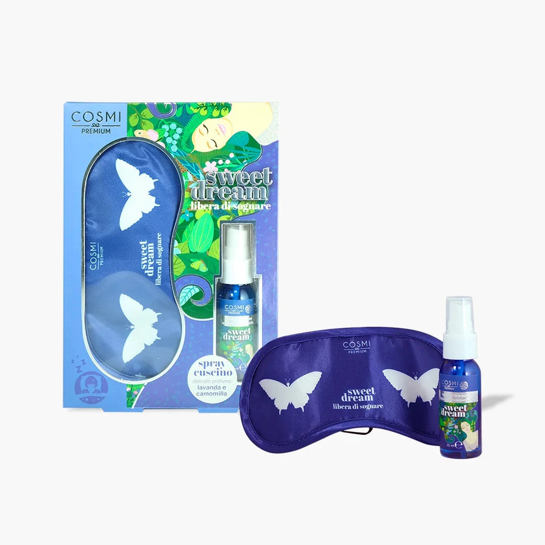 Kit Mascherina Notte con Spray Lavanda e Camomilla